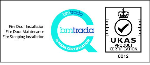 BM Trada Q-Mark, UKAS Product Certification 0012 — Fire Door Installation, Fire Door Maintenance, Fire Stopping Installation